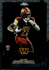 2025 Topps Chrome Football Jacory Croskey-Merritt Fortune 15 Rookie RC #F15-29