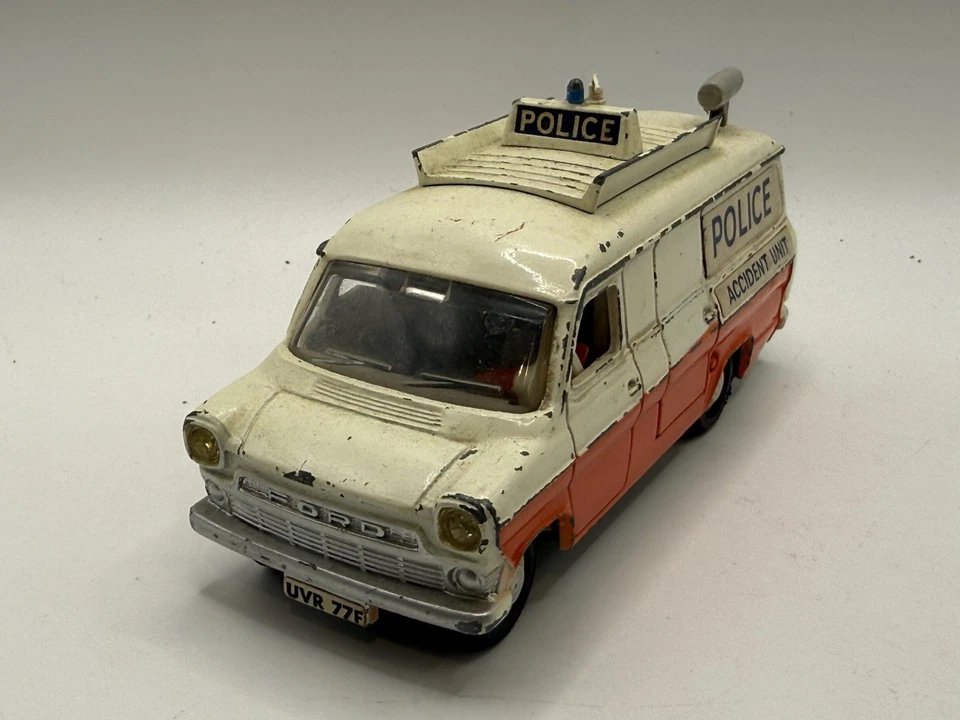 Vintage Dinky Toys Police Ford Transit Bundle X2 Originals Diecast Model Vans — 第 3/4 张图片