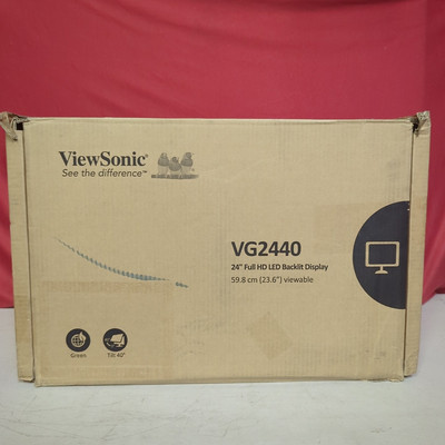 ViewSonic VG2440 24'' IPS 1080p Ergonomic Monitor with HDMI, DP & VGA - New