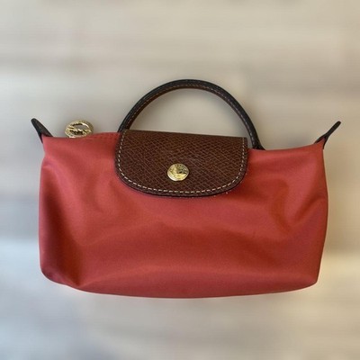 Longchamp Le Pliage Mini Bag Tomato XS Pouch with Handle | eBay