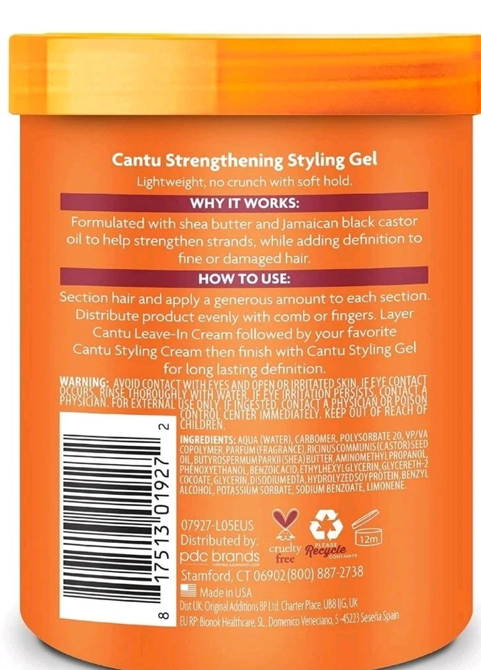 Gel de fortalecimiento de manteca de karité Cantu tamaño de salón con bomba Foto 2 de 4