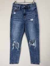 CELLO Women's Size 1 Blue Denim High Rise Distressed Skinny Jeans