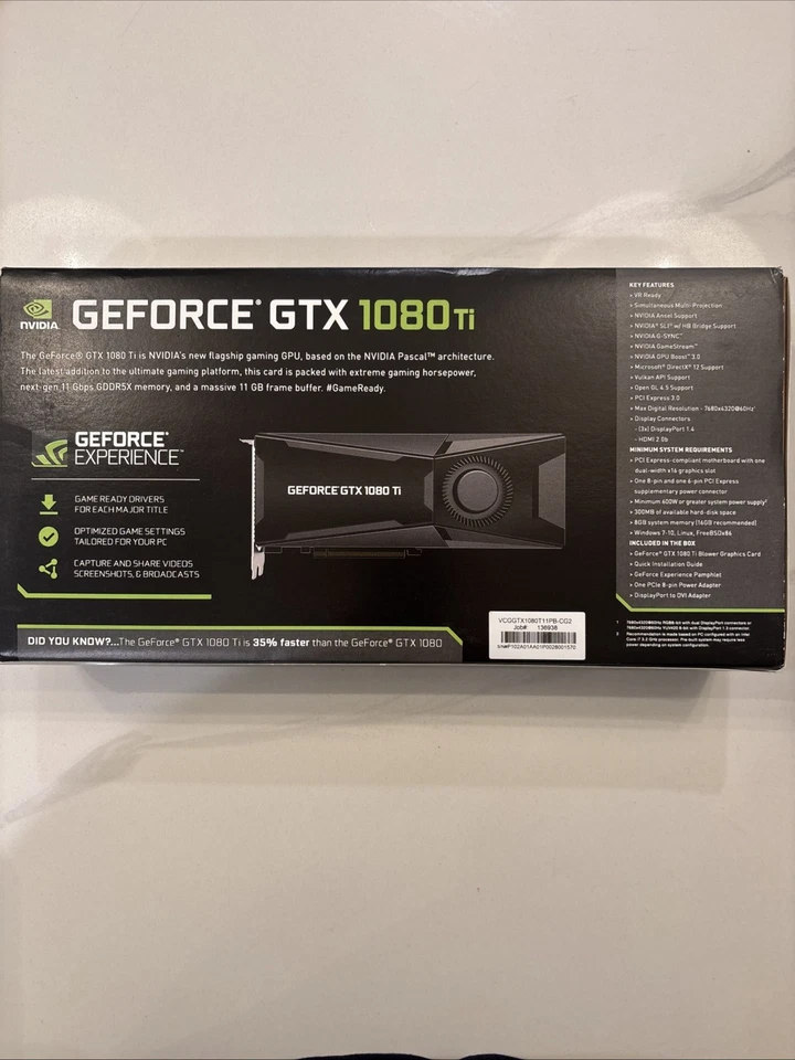 PNY GeForce GTX 1080 Ti 11GB GDDR5X Graphics Card (VCGGTX1080T11PBCG2) - Image 2 of 4