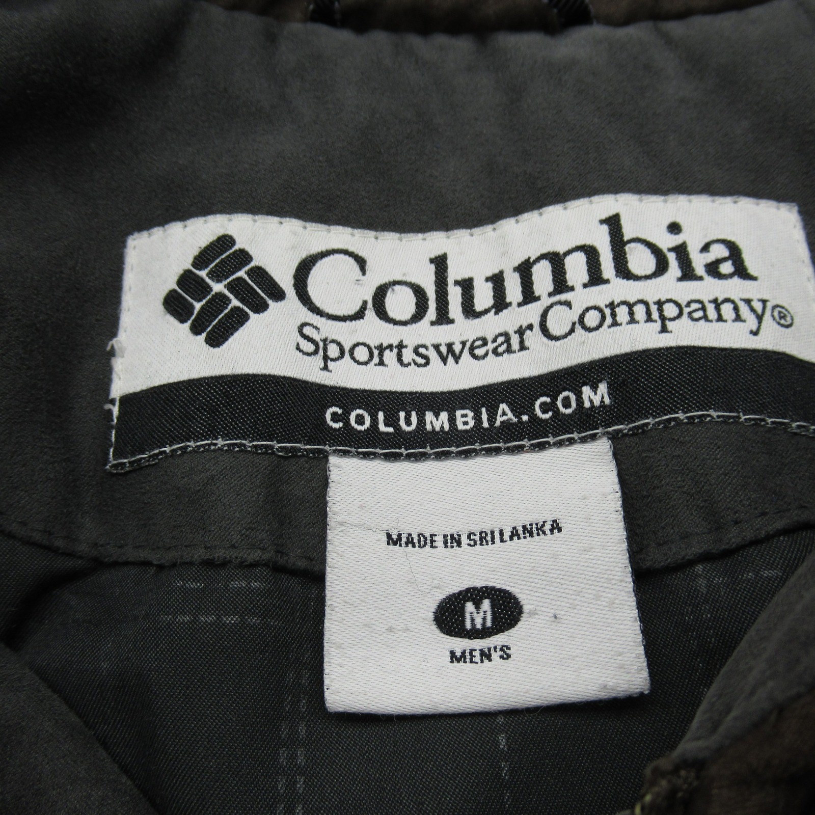 Columbia Jacket Mens Medium Brown Suede Zip Pockets Collared Insulated Full Zip thumbnail 4