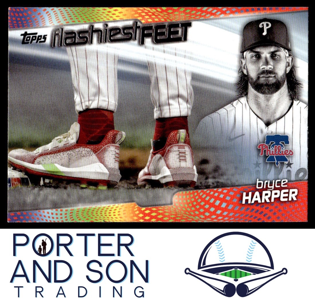 Bryce Harper Flashiest Feet 2022 Topps #FF-2 Philadelphia Phillies Baseball Card