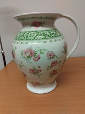 Bishop & Stonier Antique Imperial Semi Porcelain Large Floral Jug, Wash Jug 11"