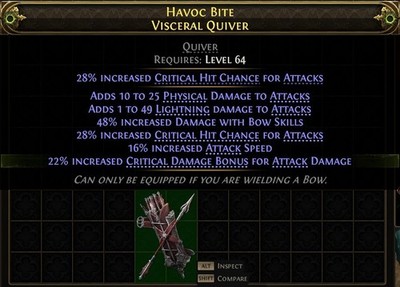 Quiver Poisonburst  -  The Last of the Druids SC Path of Exile PC PoE 2