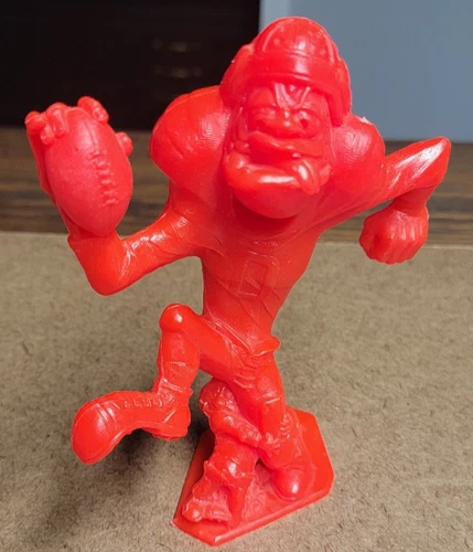 Vintage Red Louis Marx Nutty Mads "End Zone" Football Figure 1963