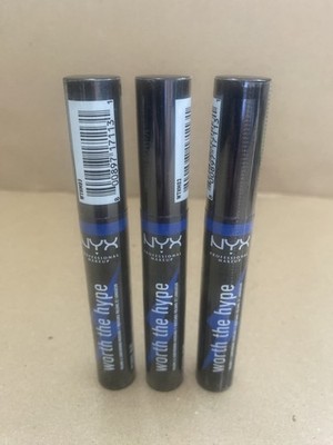 3 NYX PROFESSIONAL MAKEUP Worth The Hype Volume&Lengthening Mascara WTHM03 Blue