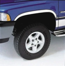 Fender Trim For DODGE RAM 3500 94-02 2" Wide Mirror Stainless HALF ARCH  Set/4