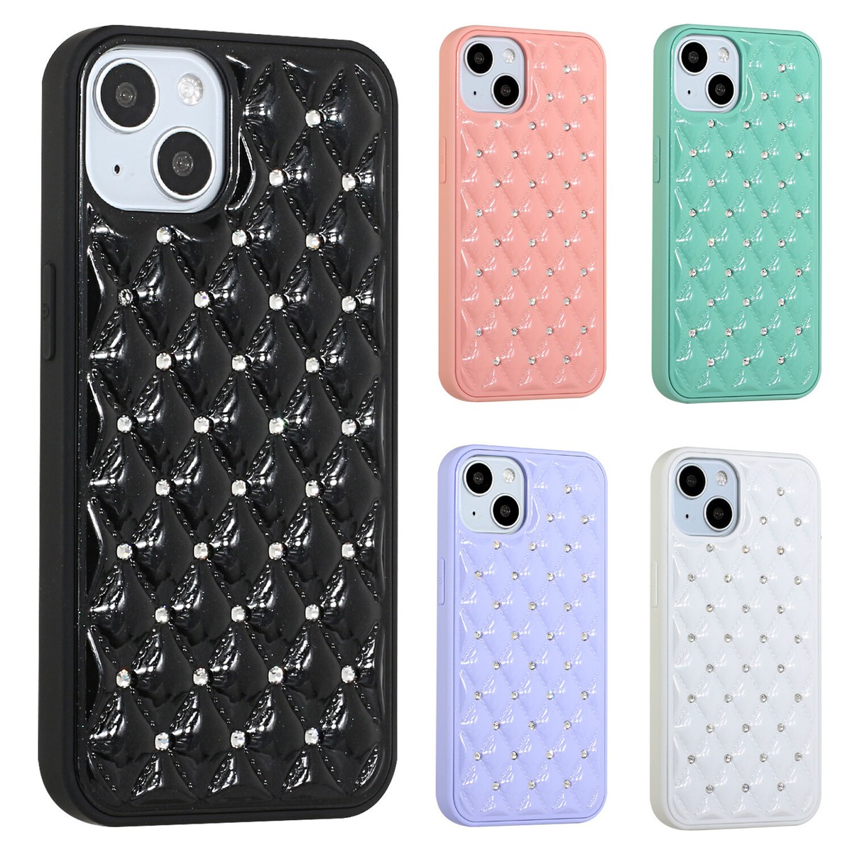 Diamond Sleek Phone Cases IPhone 13 Case, New Slim Protective Diamond Shock Resistant Case Diamond Sleek Phone Cases IPhone 13 Case, New Slim Protective Diamond Shock Resistant Case