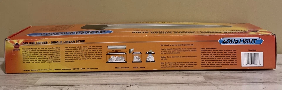 Coralife Deluxe Series Aqualight 20in 28W For Saltwater Reef Freshwater Aquarium - Image 2 of 4