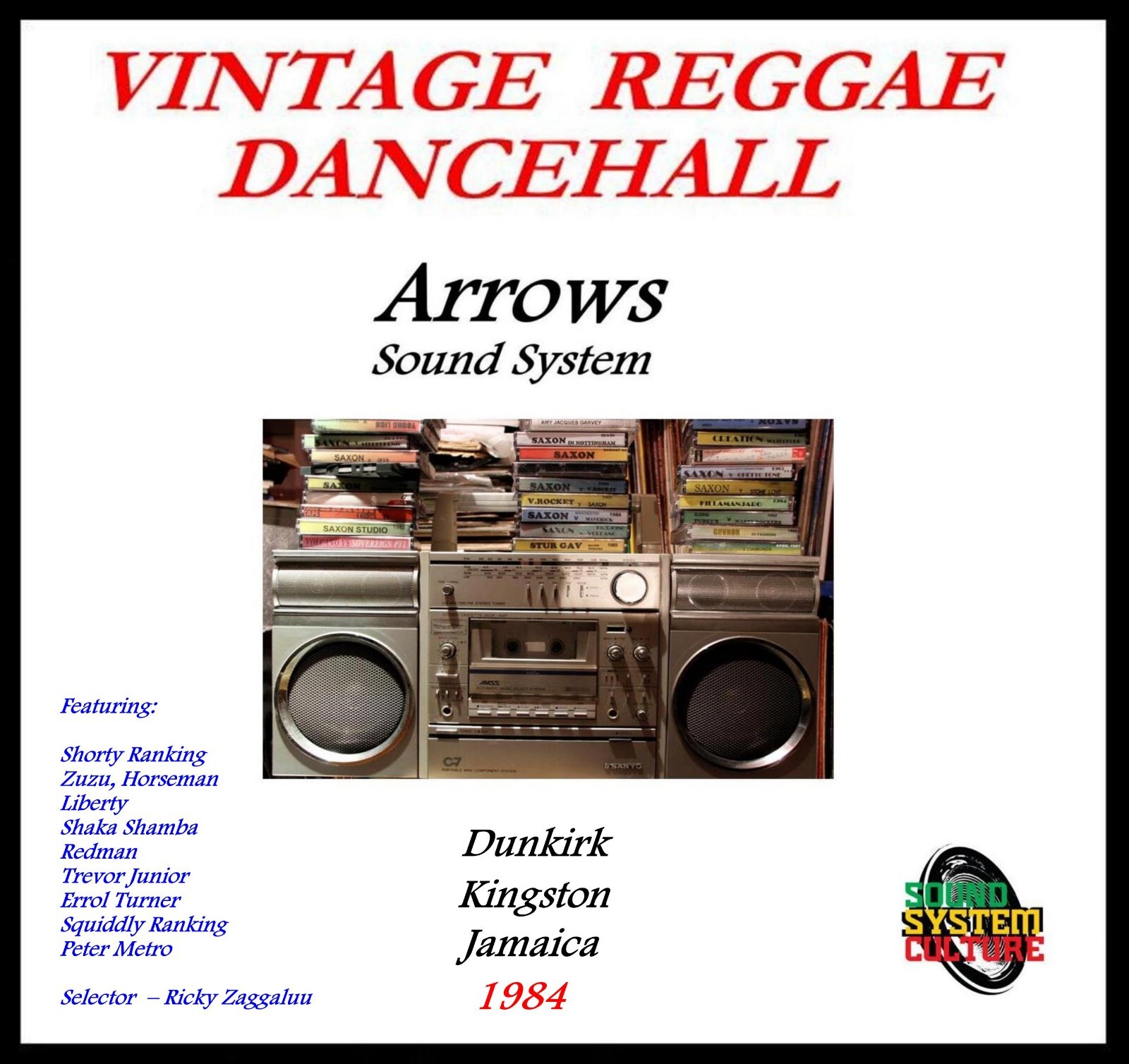Arrows Sound System Dunkirk Kingston Jamaica 1984 | eBay