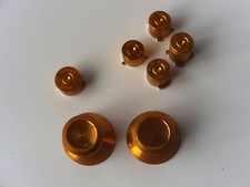 New Gold Metal Aluminum Alloy ABXY Guide Thumbsticks Bullet Xbox One Controller