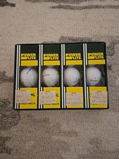 VINTAGE DOZEN SPALDING POWER FLITE GOLF BALLS 12 PACK
