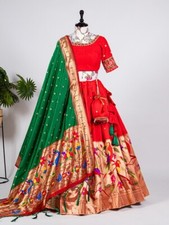 Presenting Jacquard Silk Lehenga Choli With Dupatta For Indian Reception Wear
