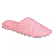 Charter Club Women's Quilted Paisley Floral Clog Slippers Pink Size M MSRP 35 