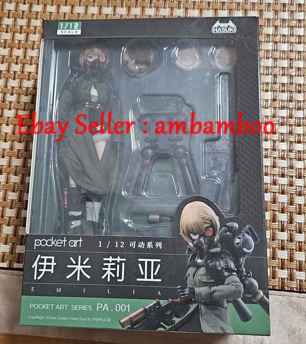 Hasuki Pocket Art 1/12 PA001 Emilia Female Action Figures Model