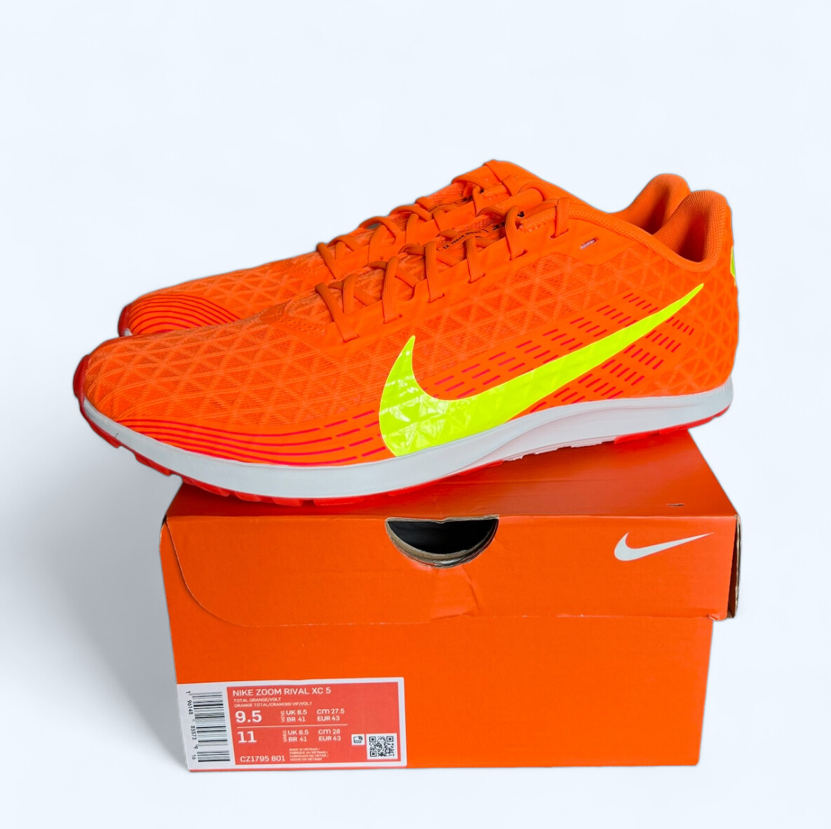 Nike Zoom Rival XC 5 Orange Running Cleats Shoes CZ1795-801 Mens size 10 New s-l400.jpg main image 3