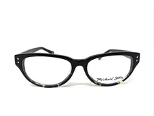 Michael Stars Eyeglasses Frames Accomplished 51-16-133 Black Amber Full Rim WQ83