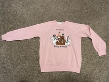Vintage Bassett Walker Indiana Party Animals 1985 Pink Sweatshirt Crewneck Med