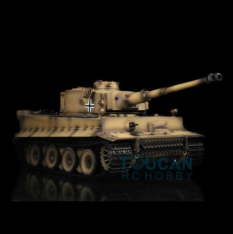 1/16 Henglong 7.0 Plastic Tiger I 3818 IR BB RTR Main Battle RC Tank Smog Lights - Image 4 of 4