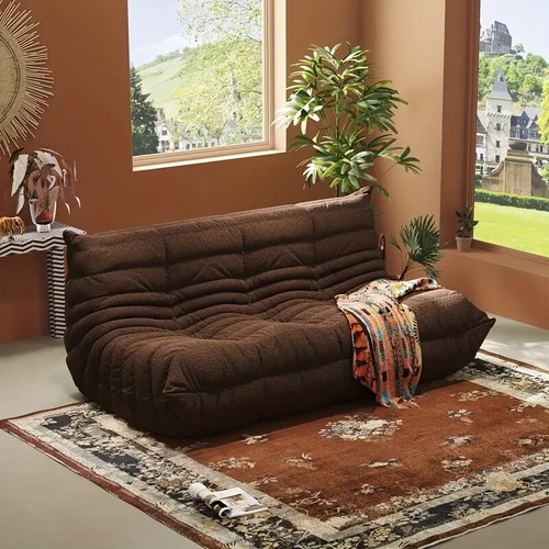 Chesterfield Sofa 1 to 3 Seats Caterpillar Lazy Sofa Tatami Floor Sofa Nap Couch - Picture 60 of 72