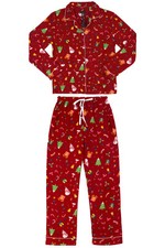 Women Winter Queen/Regular Size Ladies Fleece Christmas Pajama S M L XL 2XL 3X
