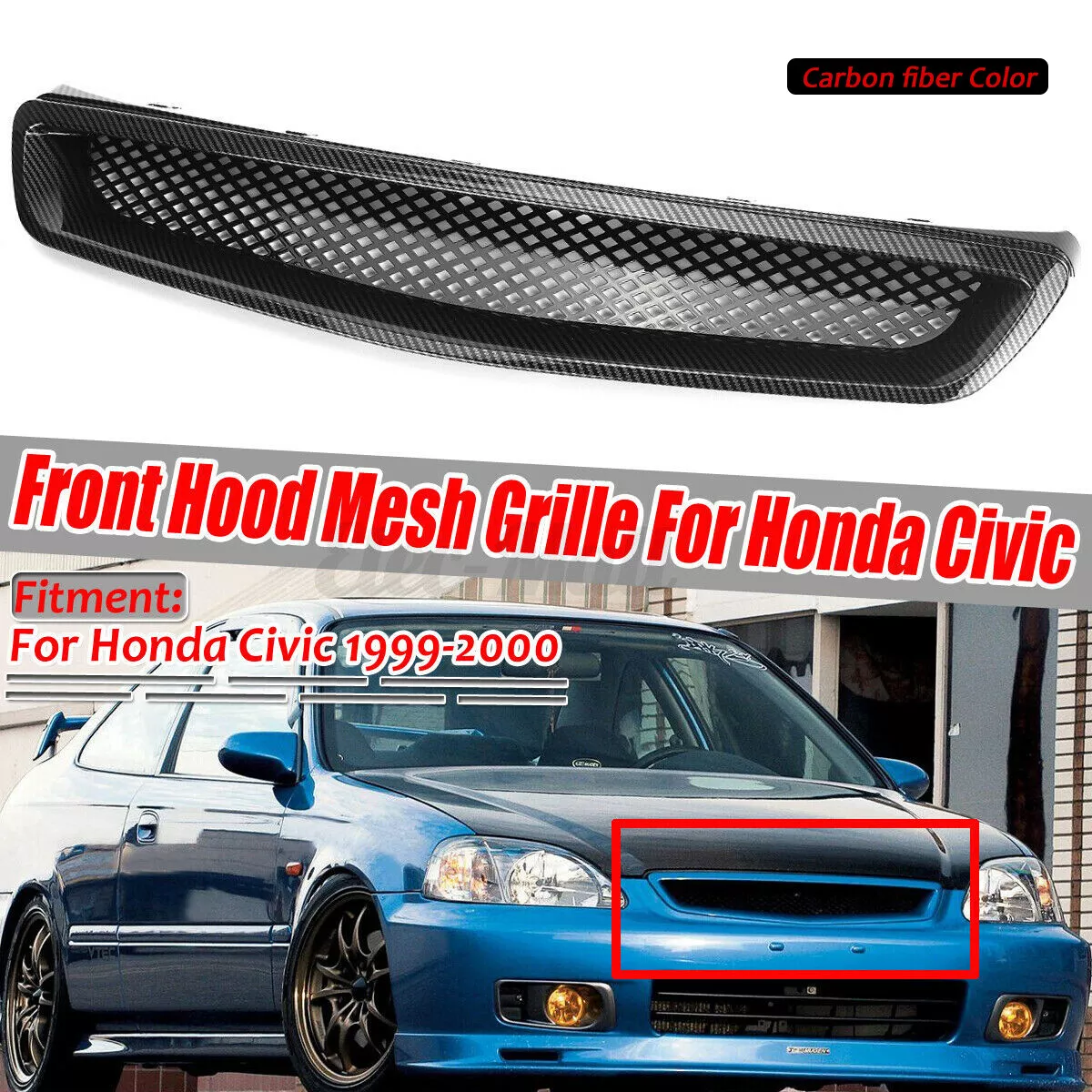2000 honda 2024 civic ex hood