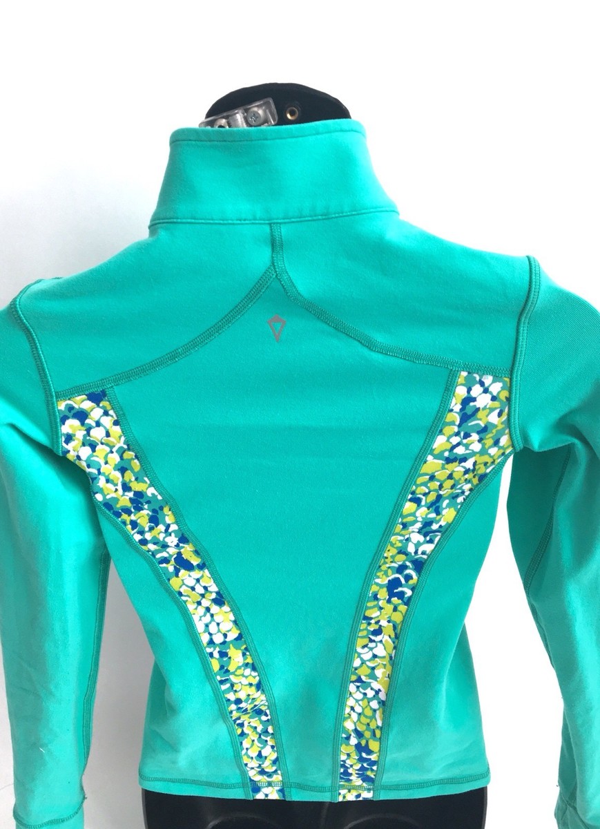 IVIVVA By LULULEMON Girls Sports Define Jacket Thump holes Green