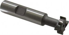 Made in USA 21/32" Diam, 17/64" Wide, Carbide-Tipped T-Slot Cutter 21/64" Nec...