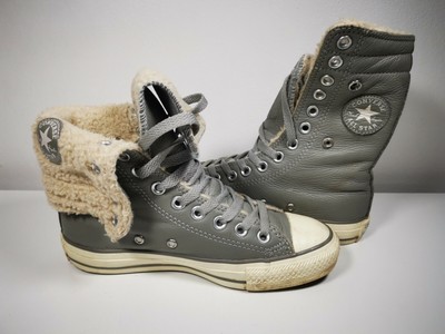 converse fleece high tops