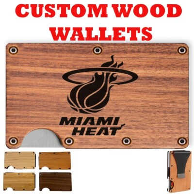 #ad #ad MIAMI HEAT LOGO CUSTOM ENGRAVED WALLET $25.00