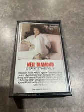 NEIL DIAMOND 12 GREATEST HITS VOLUME 2 VINTAGE CASSETTE   TESTED  