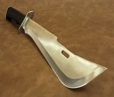 16" Silver Panga Stainless Steel Blade Machete Knife w/Sheath Hunting Camping