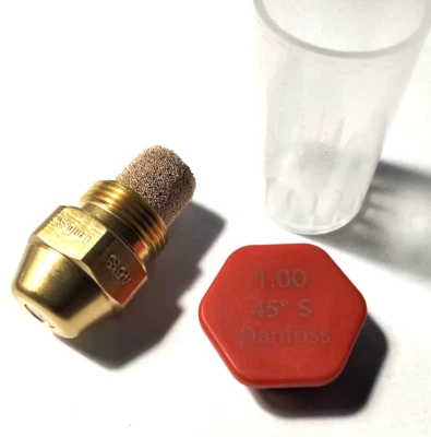 Gicleur DANFOSS 1,00 45°S Débit 1.00 USgal/h angle 45° Type S chaudière Fioul