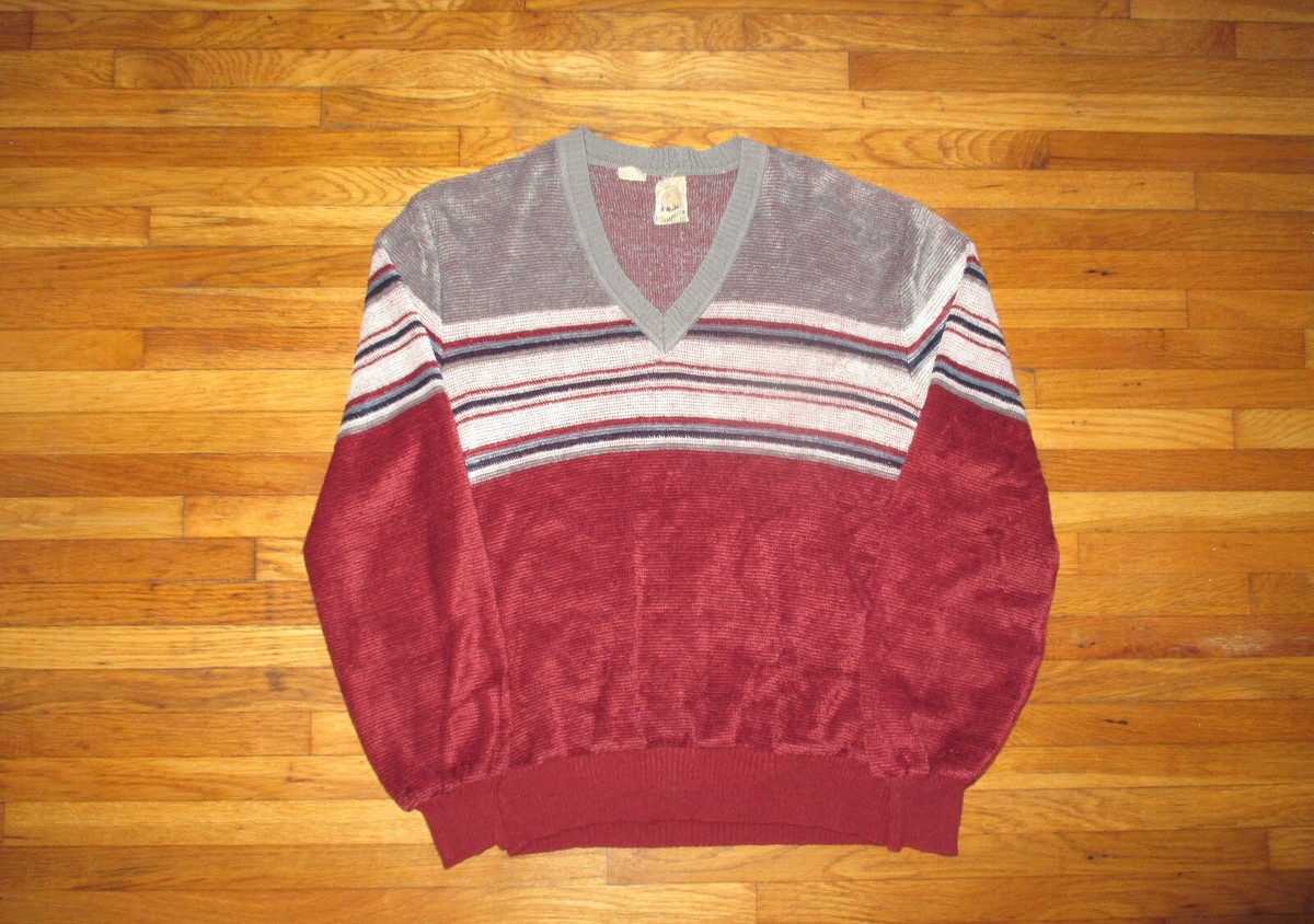 Rare Vintage 1970s Kennington Chenille Surf V Neck Sweater | eBay