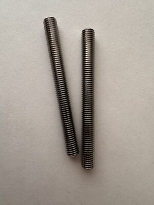 STAINLESS STEEL SOCKET SET SCREWS.  1/4-28 x 2 1/2  CUP POINT. 18-8 , 2 PCS. NEW