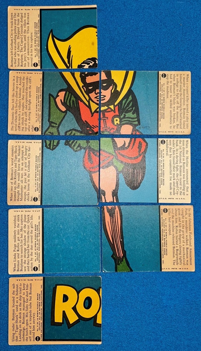 Vintage 1966 National Periodical Publications Topps Batman Cards