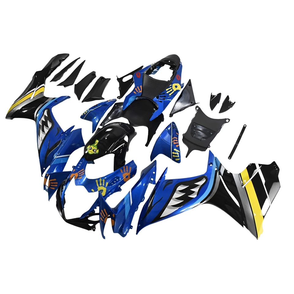 Kit de carenado ABS para Suzuki GSXR600 GSXR750 2011-2023 K11 kit de carrocería azul negro Foto 3 de 4