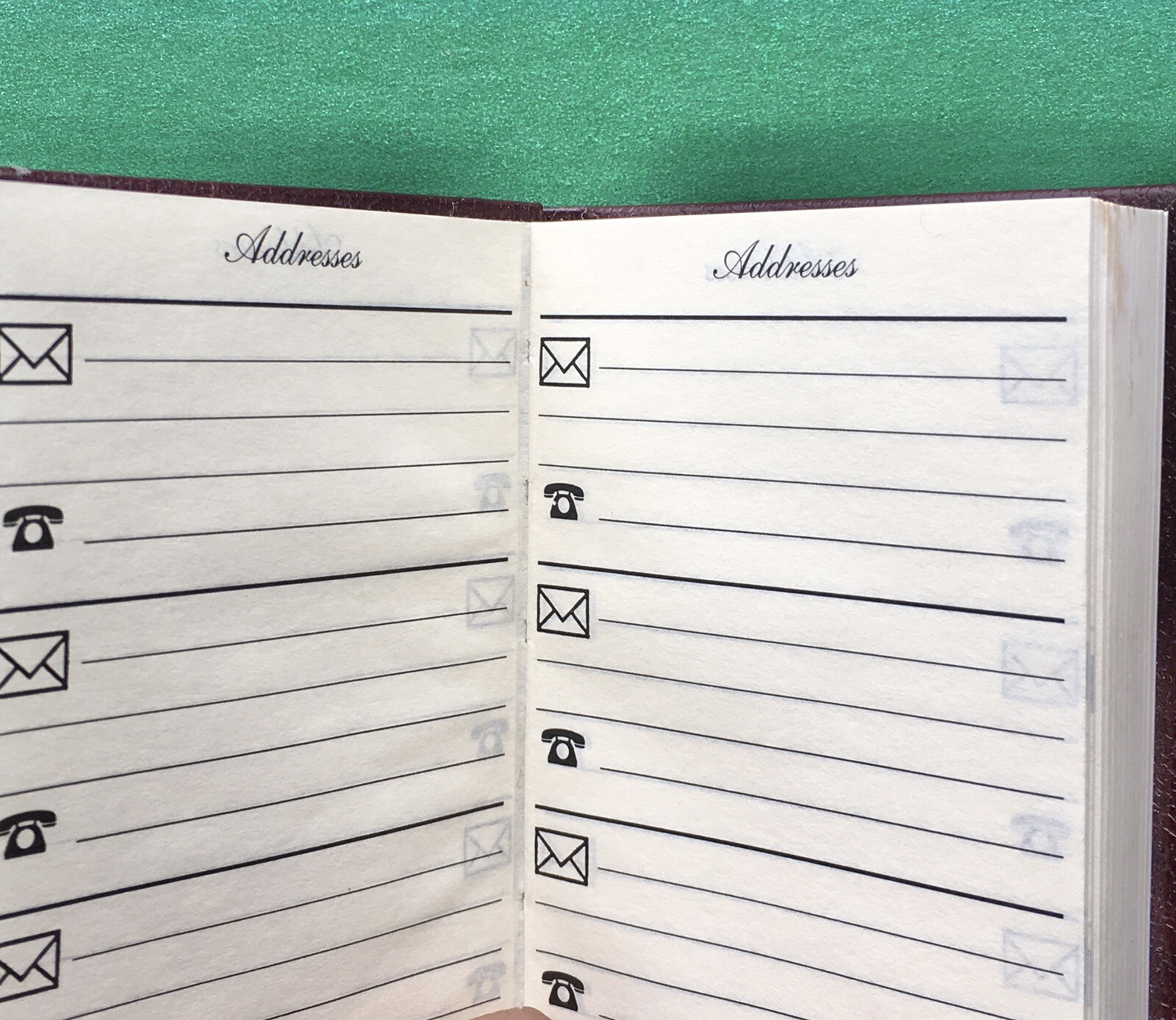 Vintage Silver Topped Address Book eBay