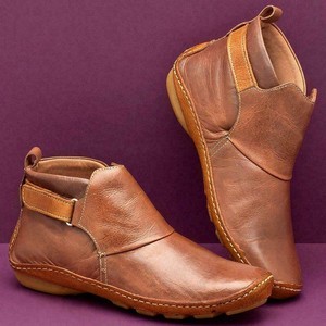 ladies soft leather ankle boots
