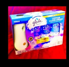 Glade Automatic Spray Unit+3 Refills COTTON CLOUD DREAM Kit,Lasts 180 Days