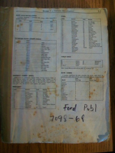 1968 Ford/Mercury Shop Manual 7098-68