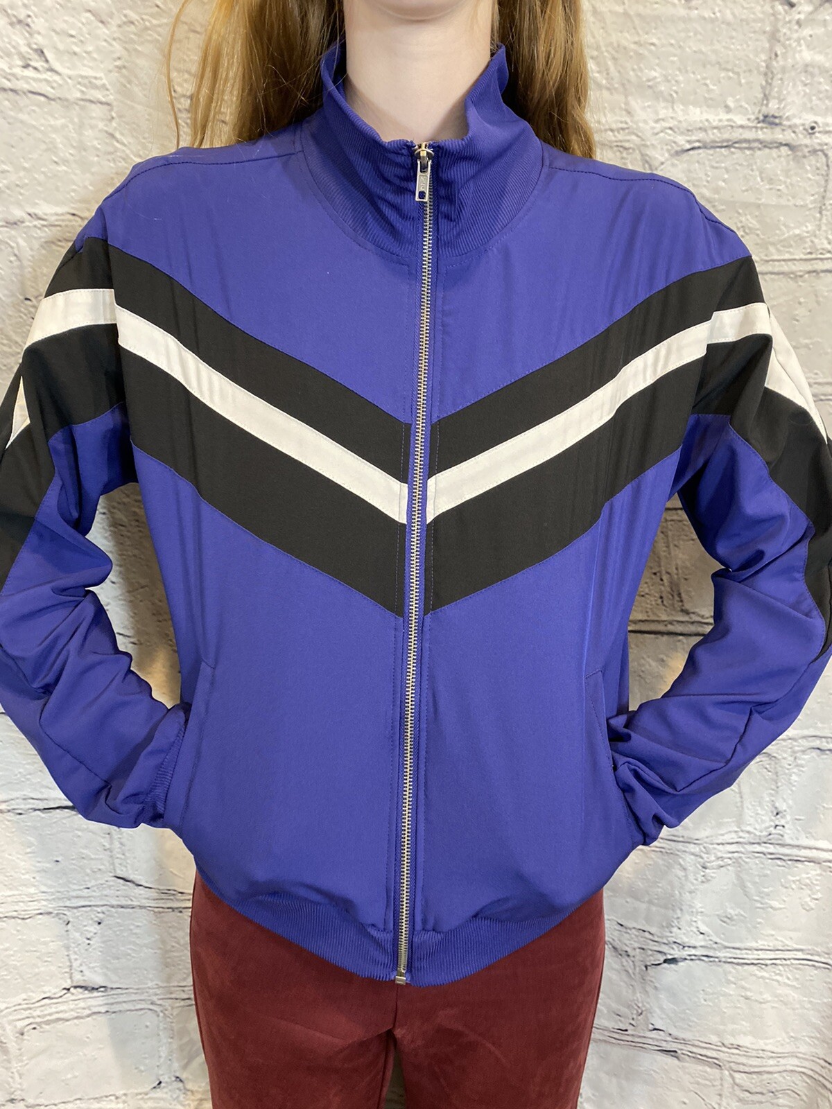 Fabletics Jacket Size Medium Augustus Chevron Tra… - image 5