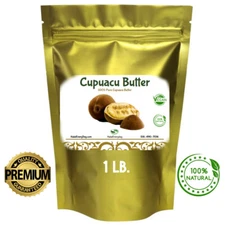 Cupuacu Butter Pure & Natural Organically Sourced Unrefined Cold Pressed 1LB