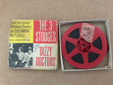 Vintage 8mm COLUMBIA HOME MOVIES The 3 Stooges DIZZY DOCTORS w/ Box film movie