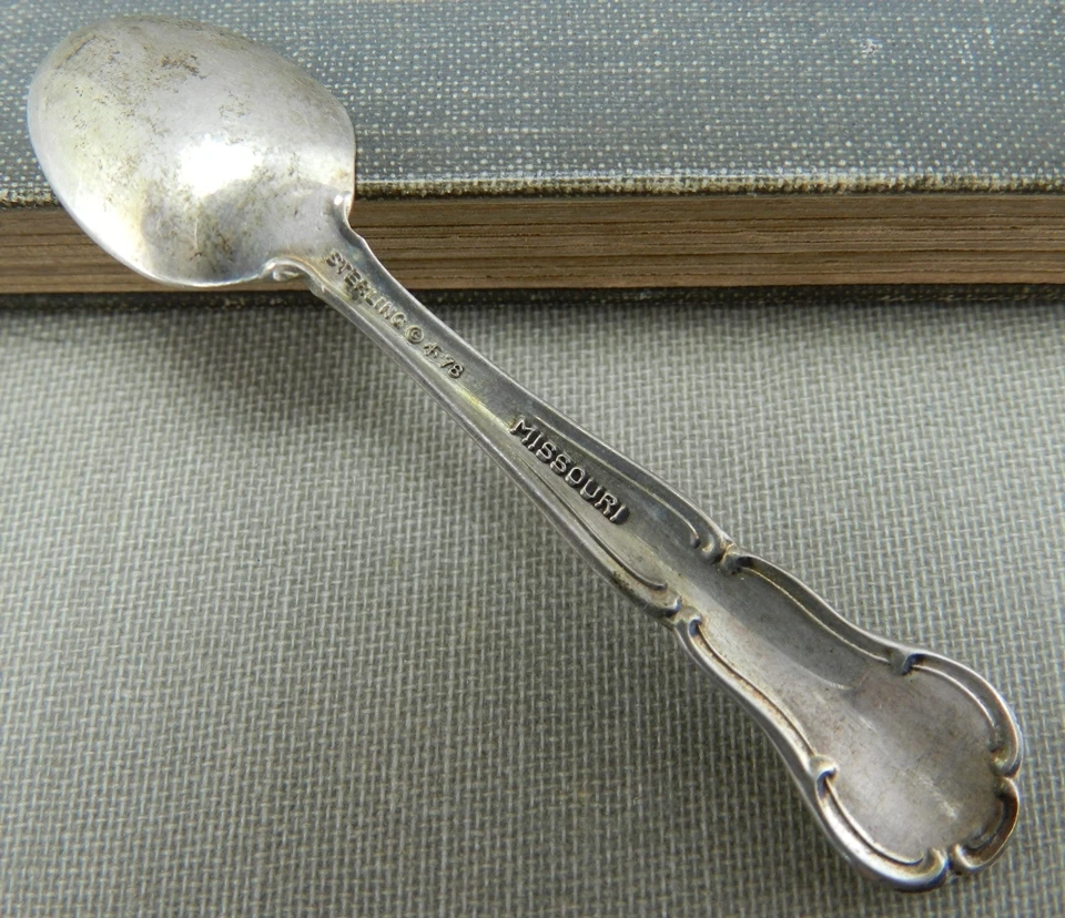 Vintage 925 Sterling Silver State Flower Collector Spoons MISSOURI Hawthorn