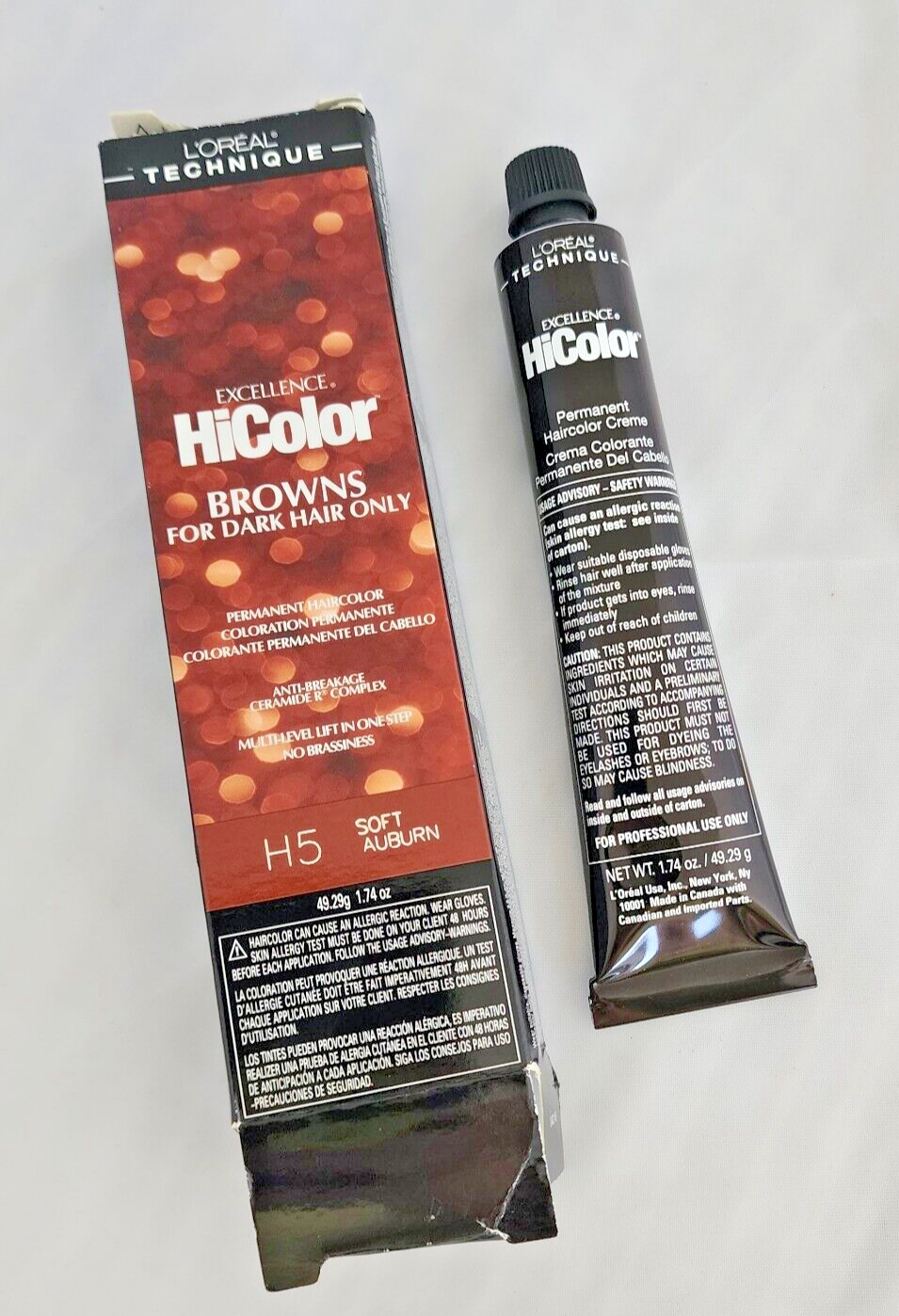 L'OREAL Excellence HiColor Hair Color Dye Browns Permanent New ~ H5 Soft Auburn