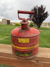 Vintage Justrite 2 Gallon Safety Can Type I With Screen